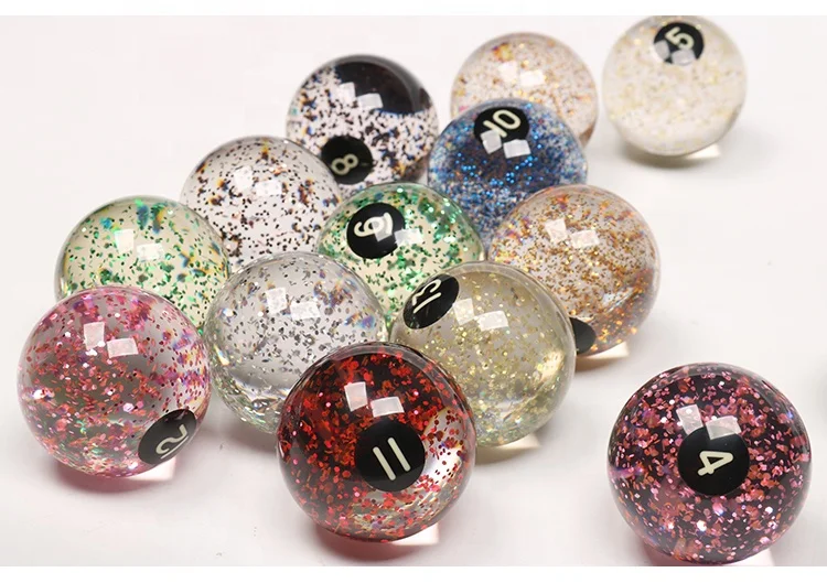 Superior Quality  Resin Material 57.2MM Billiard Pool Ball 16pcs/set Black Box