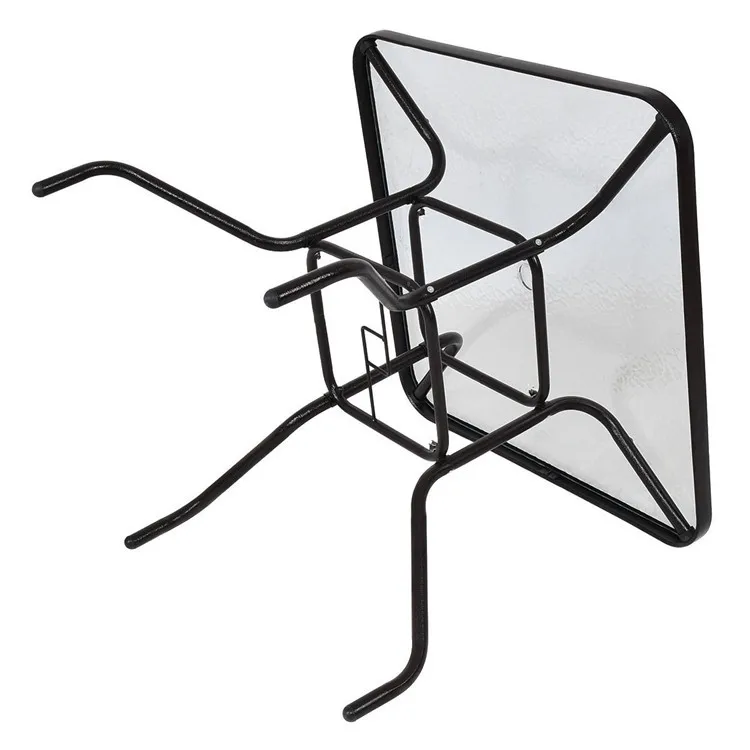 Уличный обеденный квадратный стол для патио 32 дюйма, стол из закаленного стекла, стол для патио, бистро, стол для пляжа, крыльца, бассейна