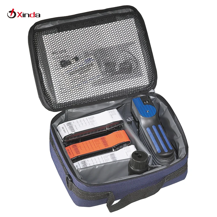 Factory Soft Padded Hand Pump Kit Case Travel Gas Detector Pump Tool Bag with Dividers