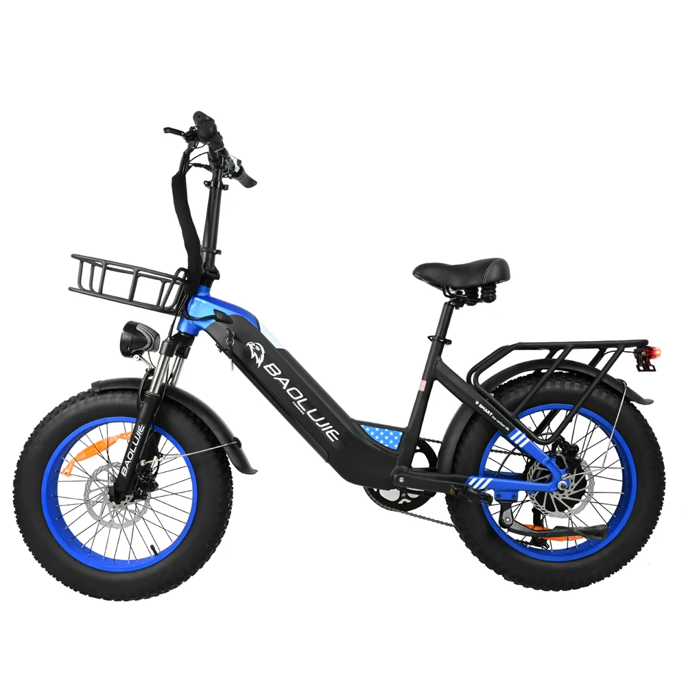 BLJ Electric Bicycle Aluminum Alloy 48V/500W Hydraulic Brake DP-2003 35km/h LED Dashboard 48V/12AH In Stock