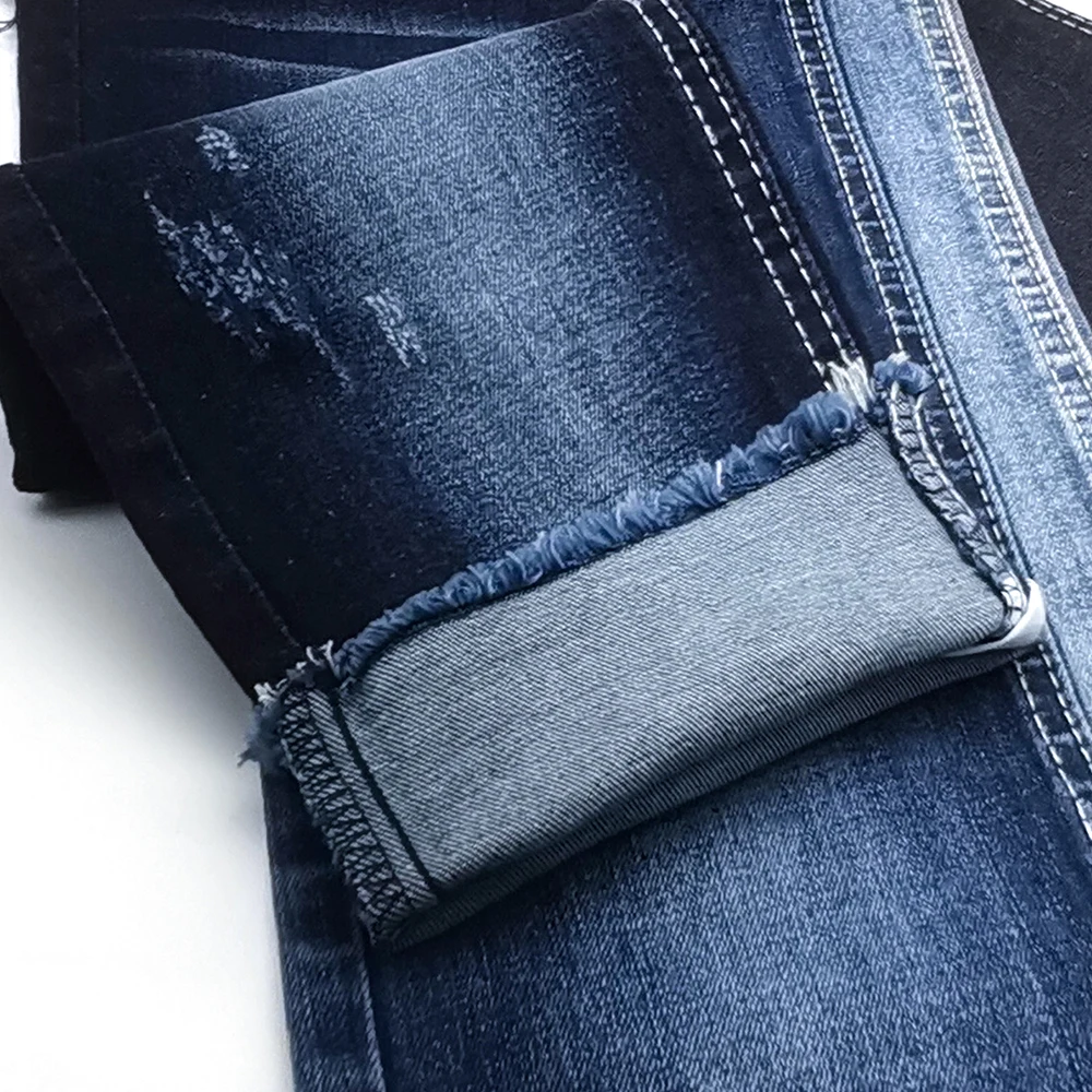 10OA+10slub*C16/70+75 Cotton polly spandex denim fabrics