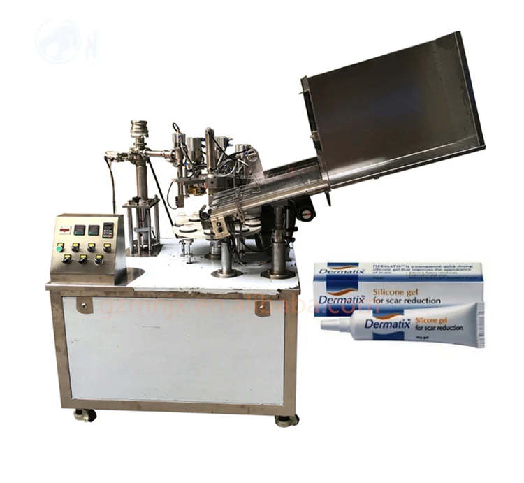 Tube filling and sealing machine small diameter for knurled hand cream oval ointment collapsible 7075 aluminum lipstick cosmetic