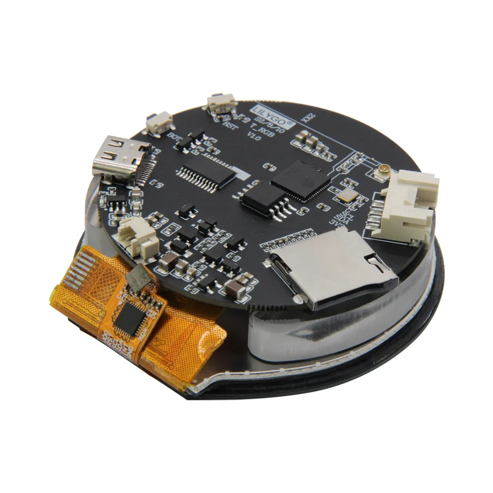 LILYGO T-RGB ESP32-S3 2.1' Round Display ST7701S LCD Touch Screen ESP32-S3R8 Development Board Support WIFI Bluetooth
