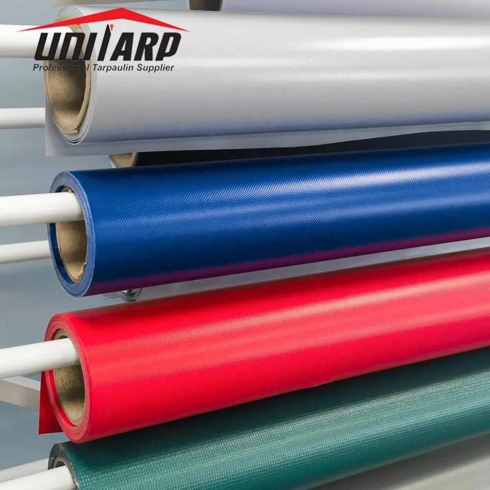 Waterproof 650 gsm Tarpaulins 18oz Vinyl Tarp PVC Tarpaulin Roll Fabrics for Truck Cover