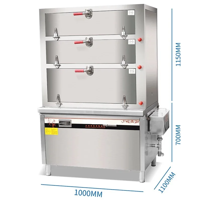 thailand fast food line for central kitchen stove commercial equip chicken restaurant steamers steam rice cooking equipment