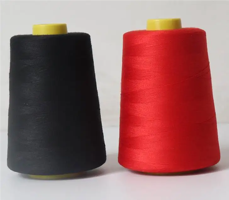 Polyester 3 Strands 403 Sewing Thread by White Pagoda Toys Dyed Pattern Curtain Subthread 5000 Yards White Sewing Yarn