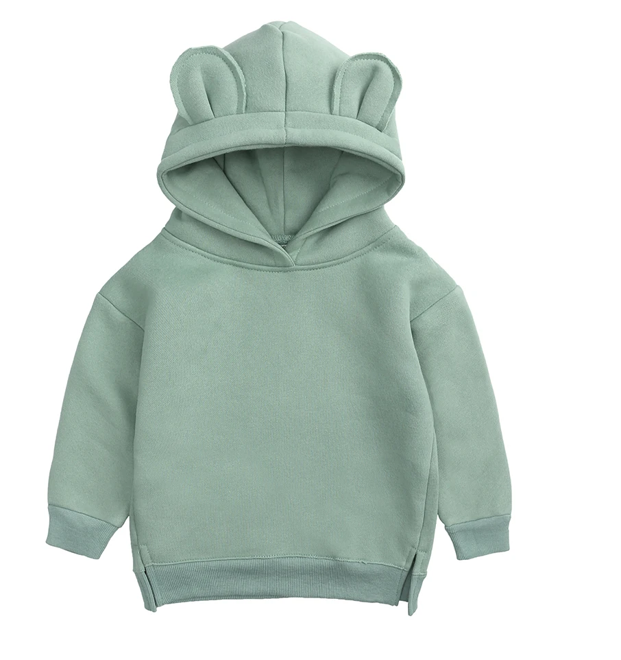 Long Sleeve Solid Color Kids Toddler Boys Girls Sweatshirt Baby Cotton Clothes Children Hoodies&Sweatshirts