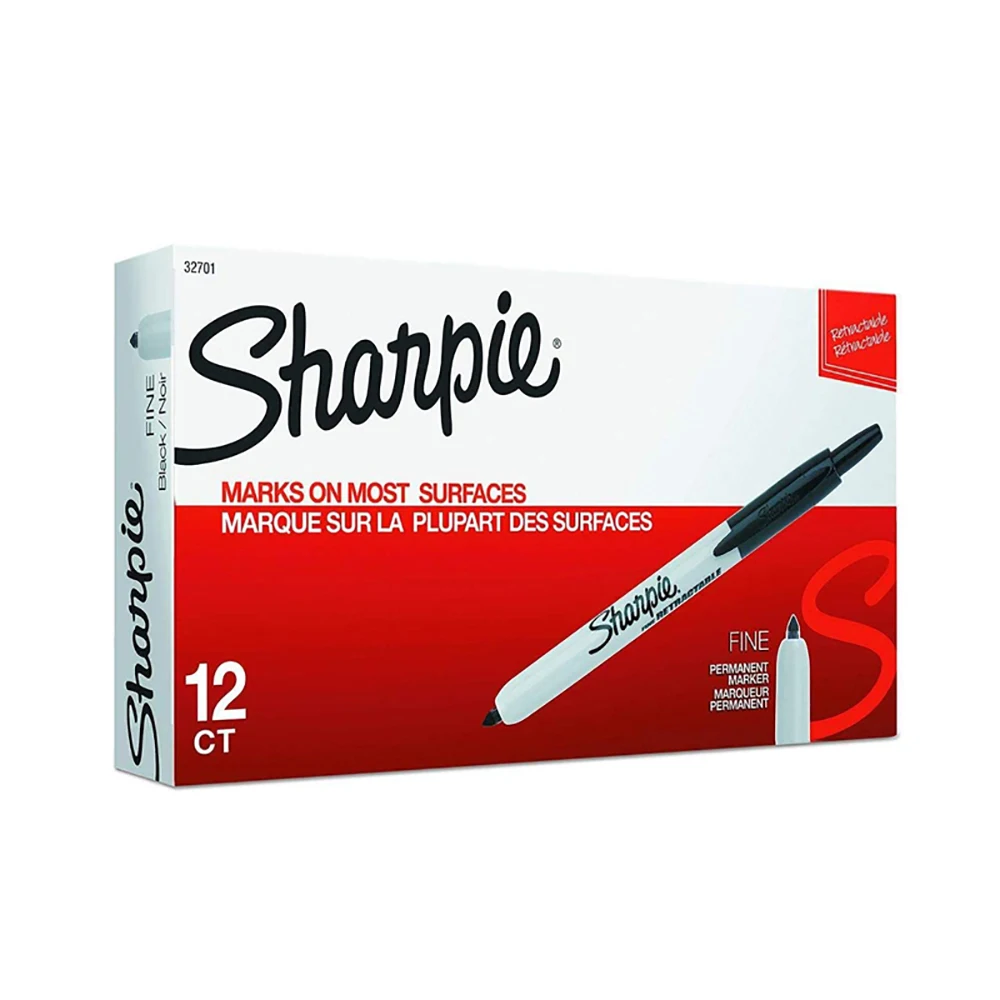 Sharpie Fine-Tip Retractable Fine Point Permanent Marker Pens