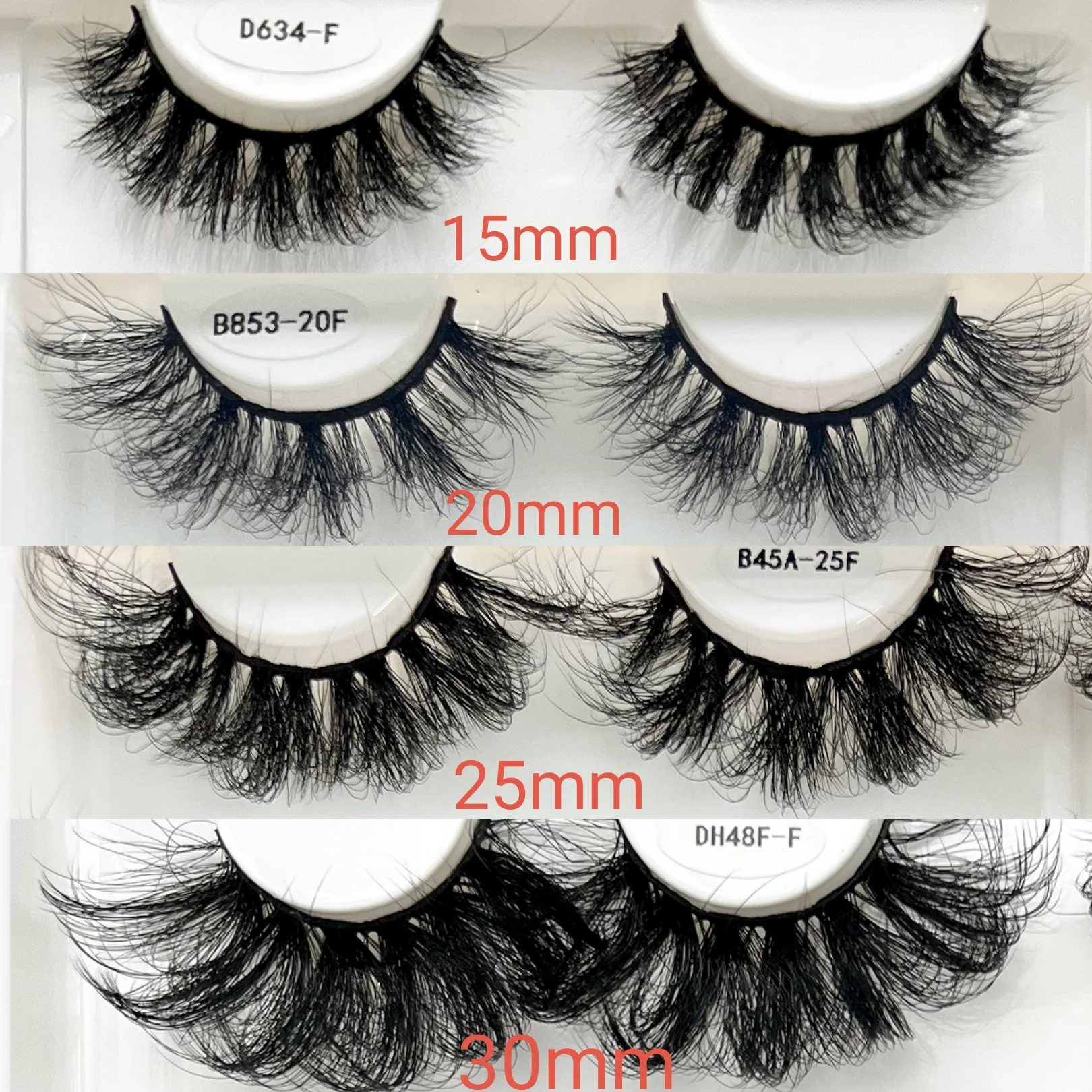 wholesale 15--30mm fluffy faux mink lashes private label lash strips vendor false packaging boxes