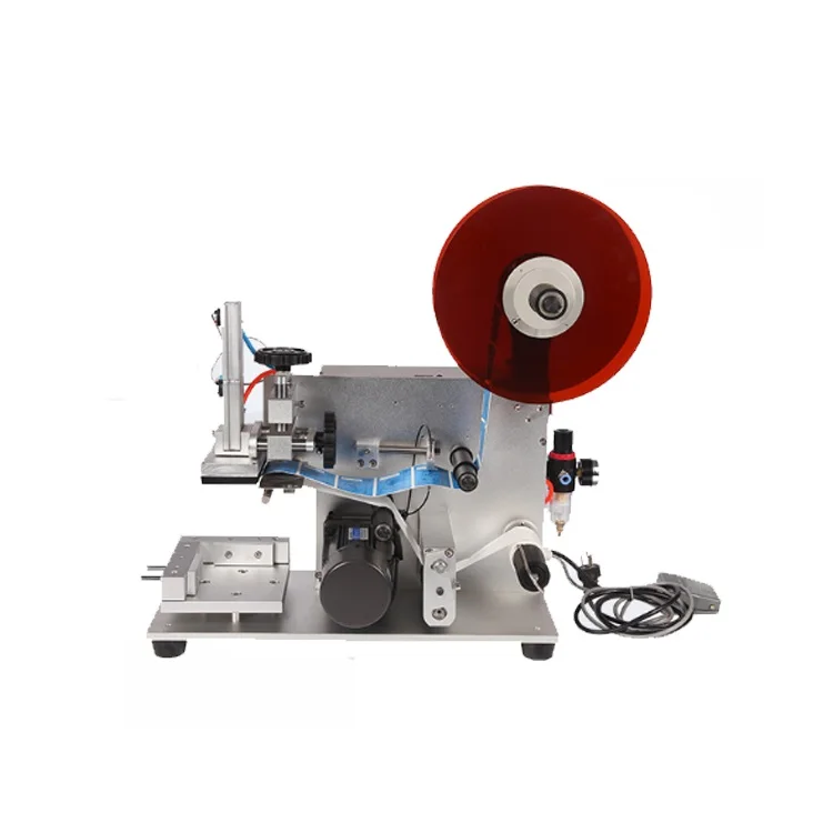 Tabletop Semi Automatic Manual Square Flat Plastic Glass Can Jar Bottle Label Machine