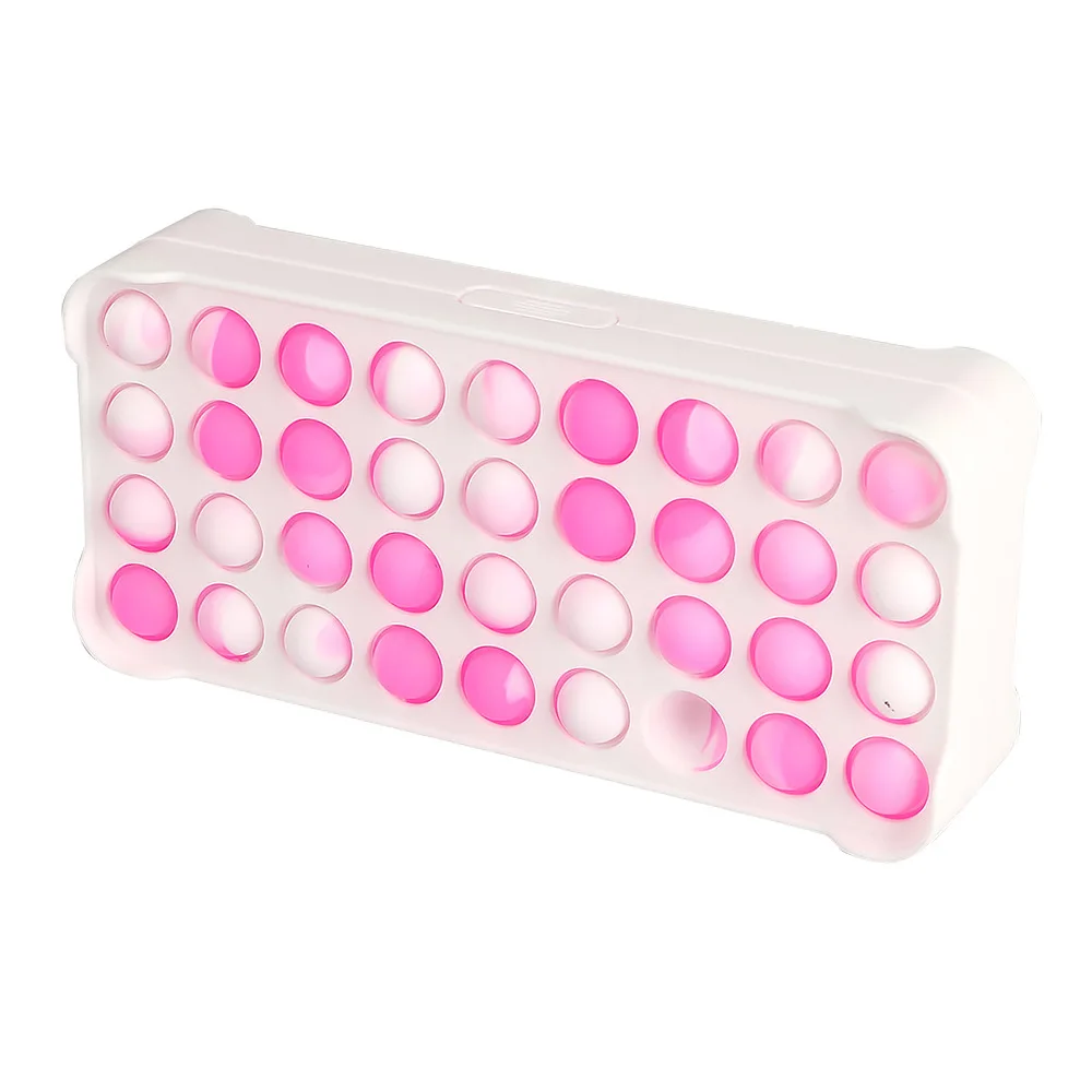 Оптовая продажа цена поп-пузырь силиконовый пенал, встроенный в транспортное средство пенал сумка сенсорные тарелочки беспокойная игрушка