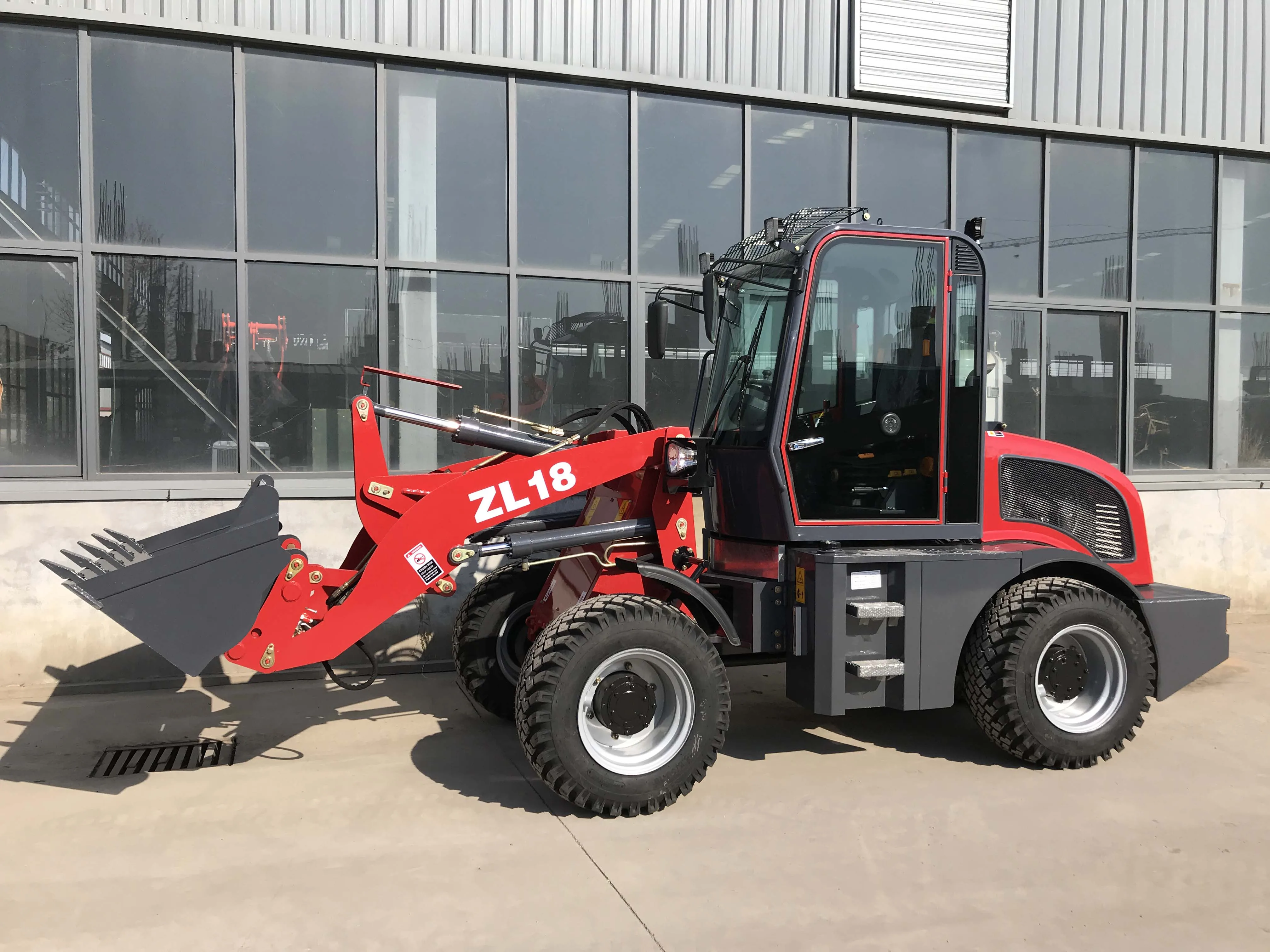 Мини-погрузчик ZL18 1800 кг 1 8 тонны 08.-3 европейский стандарт колесный погрузчик Универсальный мини-колесный евро в продаже