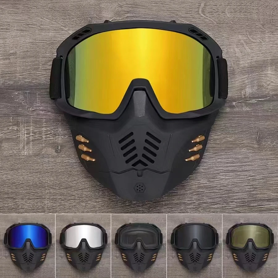 high quality downhill Off MX Motocross Goggles harley Dirt Bike Motocross Riding Motorcycle Goggles With Mask