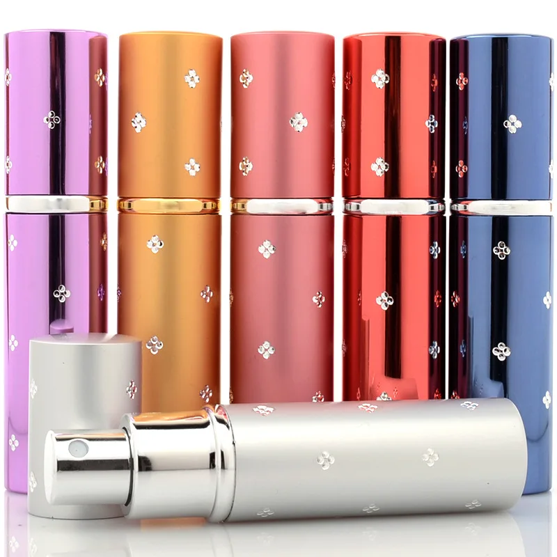 5ml  Luxury Empty Portable Perfume Bottle  Mini Aluminum Spray Bottles For Perfume / Metal Spray Tubes