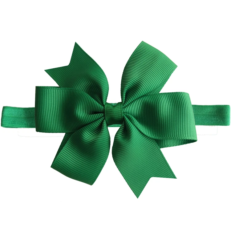 3.5' Pinwheel Hair bow with Headbands Soft stretch hairbands Hairbows Hair bands Accessories for baby Kids Girls