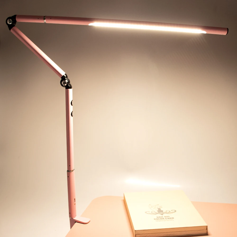 Cosmetic Light Nail  Led  Lamp Eye-caring 360 Adjustable Flexible Table Lighting Metal Desk Lamp UV Table Lamp