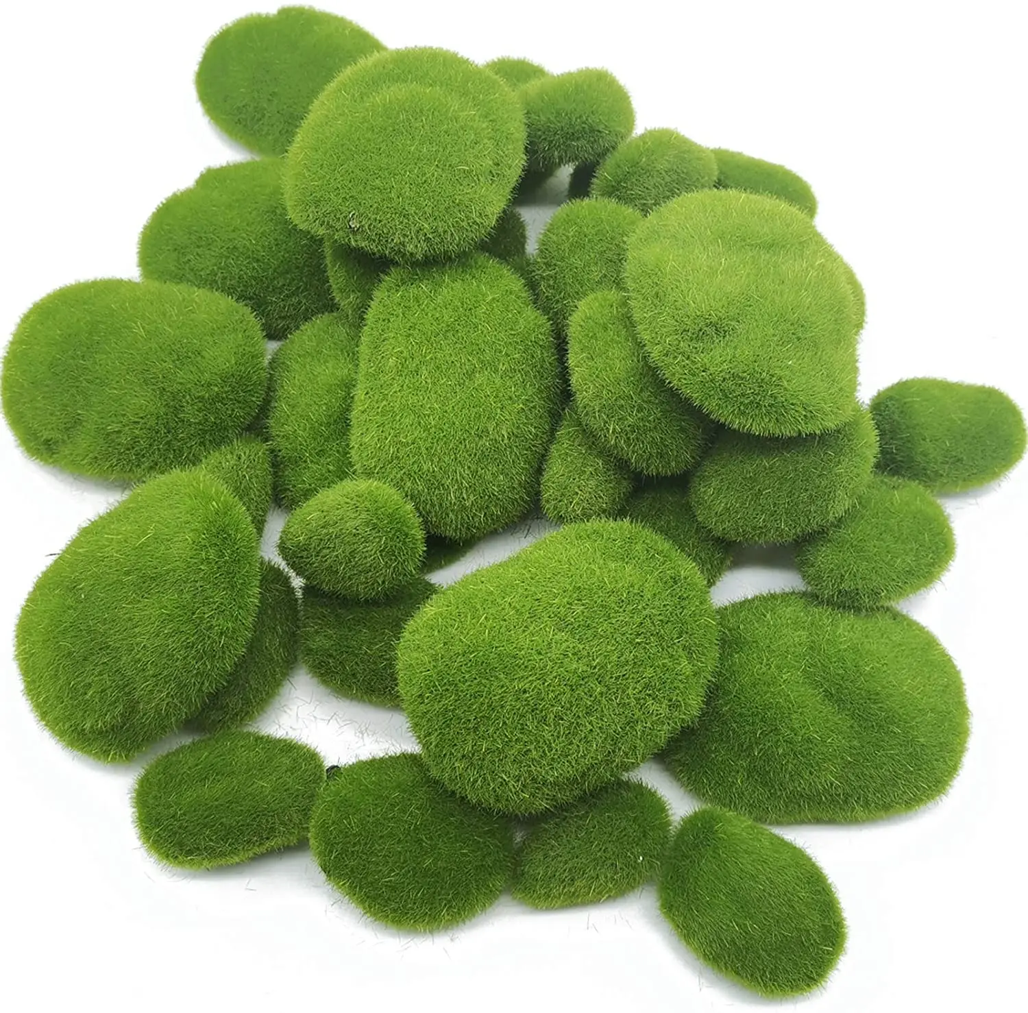 Decorative Faux Green Moss Stone For Garden Decoration