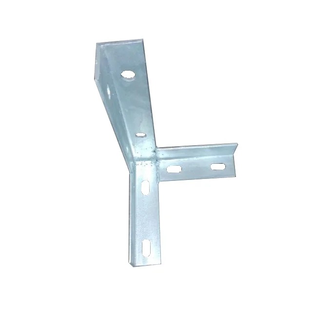 Электрический полюс ASTM A36 оцинкованная сталь с поперечным рычагом (l1650x75x10mm) 11 кВ угол тяги 33 плоский поперечный