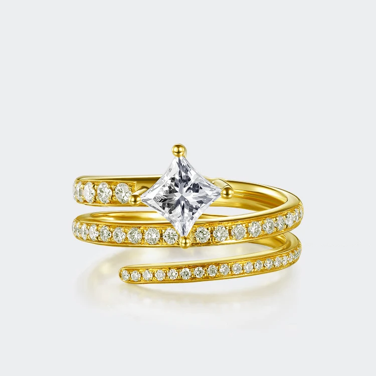 Дизайнерские ювелирные изделия лабораторное обручальное кольцо с вырощенными бриллиантами 0 75 карата чистое золото 10 к/14 К/18 К