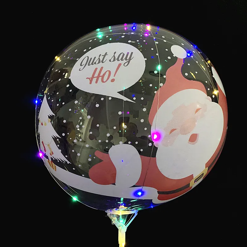 Merry Christmas Balloon with LED Light