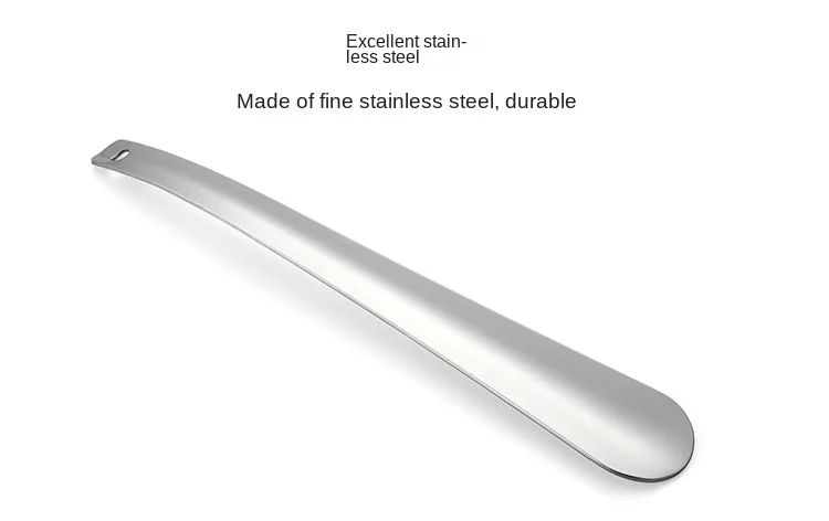 Metal stainless steel shoehorn thickened shoehorn lengthened shoe lifter 30cm long
