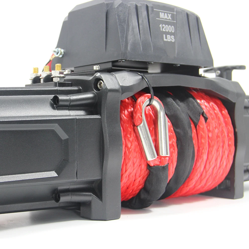 DAO 12v 5000kg -10 ton electric trailer and off road winch pull cable winch 4x4 12v for sale