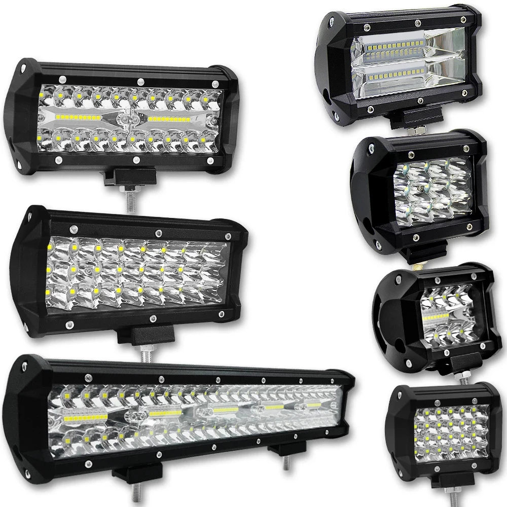 300W 120W 72W 36W 12 Volt Led Bar Werklamp Lightbar Led Ramp  Offroad Work Light Worklight Driving Lights Auto Accessories