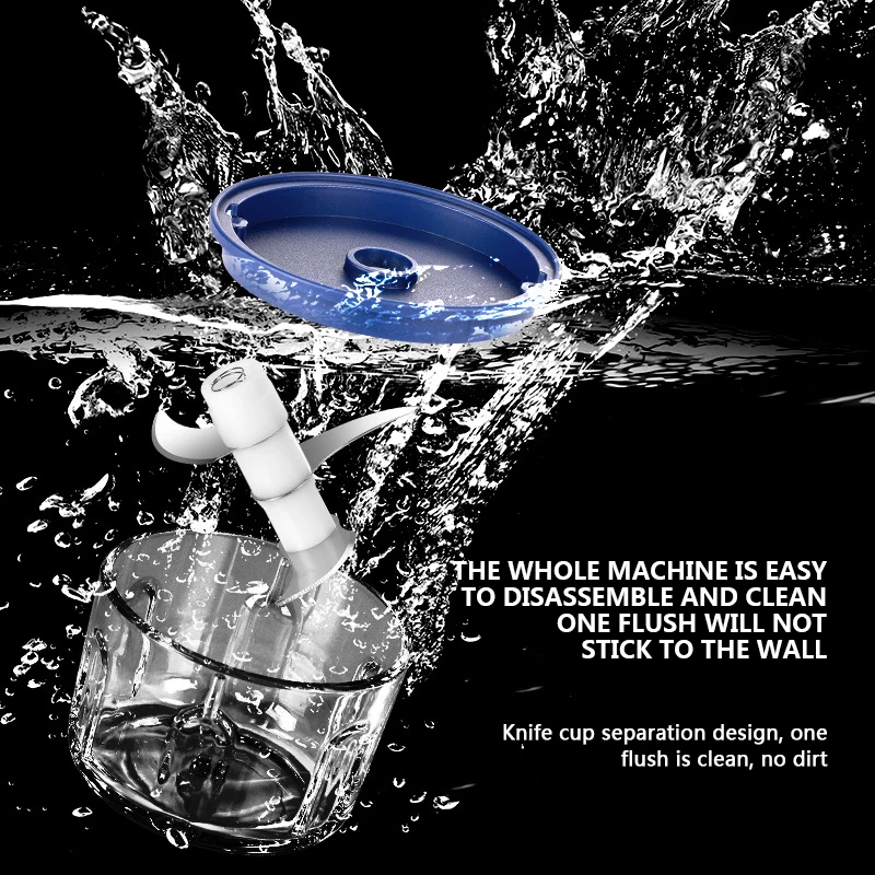 JLL7002 Three leaf PP cup Multi functional meat grinder  fruits and vegetables  grinds complementary foods dipping sauces