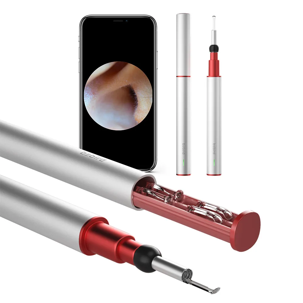 
Bebird 2020 1080P Wireless safest Android & IOS silicone ear wax cleaner micro ear endoscope 