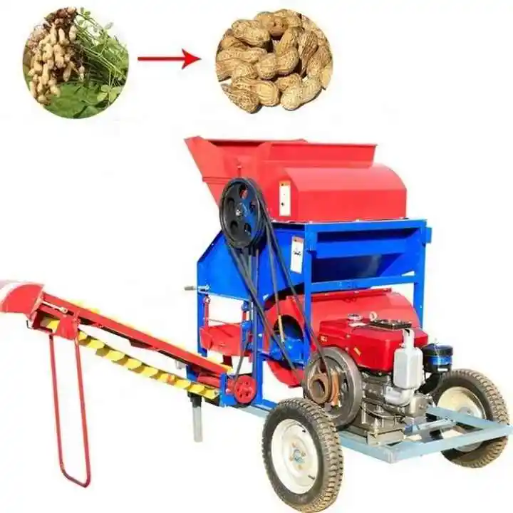 Africa Diesel Peanut Thresher Harvester/ Agricultural Groundnut Harvester/ Farm Diesel Peanut Thresher Machine