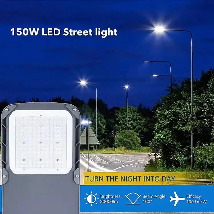 SASO SAA ETL IK10 Photocell Parking Lots LED  Street Lamp 50w 100w 150w 200w street light housing die cast