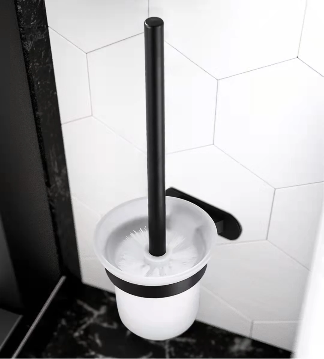 hot sales modern design black towel rack bathroom set accessories