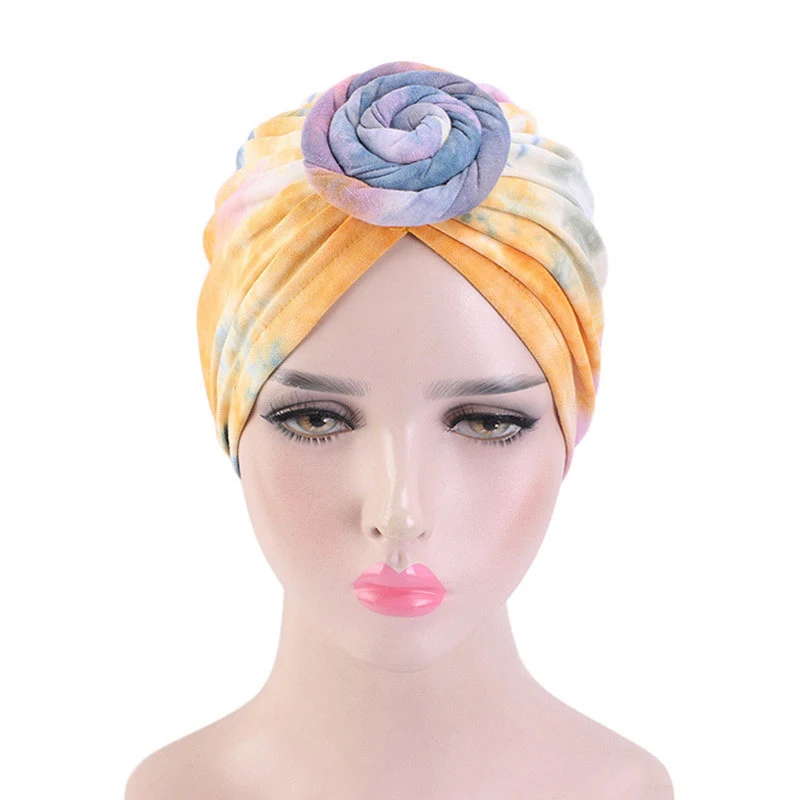 Exclusive Sweet Girl Hat With Bows  Soft Stretch Knit Turban Headwrap Hat Women Hair Accessories Turban for Ladies