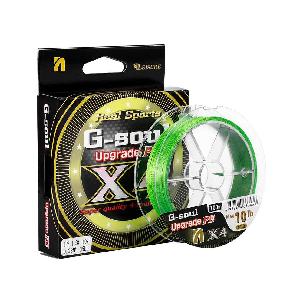 X4 100M Braided Fishing made in Japan NOEBY Leisure 4 Strands 15 - 105LB Color monofilament PE Line