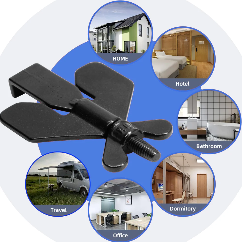 Portable Door Lock Home Security Door Locker Travel Lockdown Door Lock Security Devices