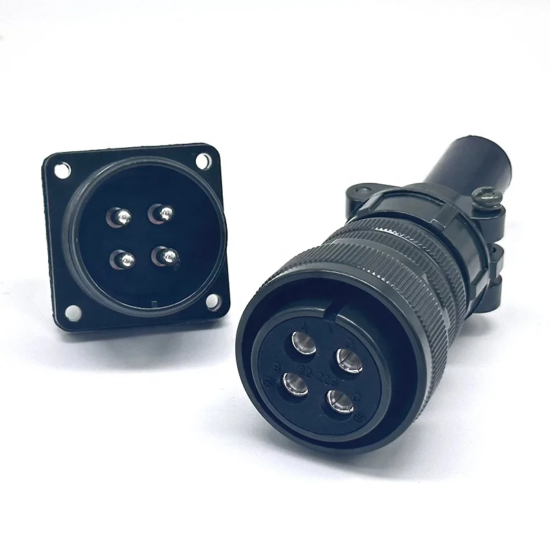 Amphenol 18-10 4 pin connector MS5015 cable connector mil 5015 industry male and female plug