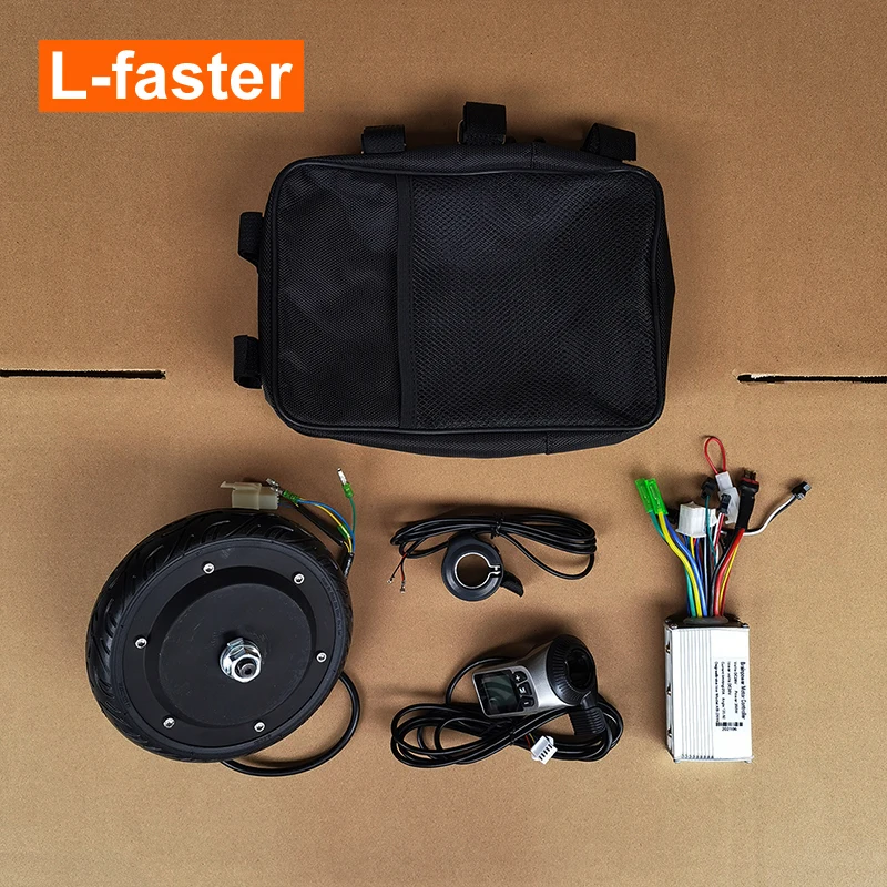 6.5 inch 350W Brushless Motor Wheel LCD Screen Display Thumb Gas Handle Kick Electric scooter Conversion kit