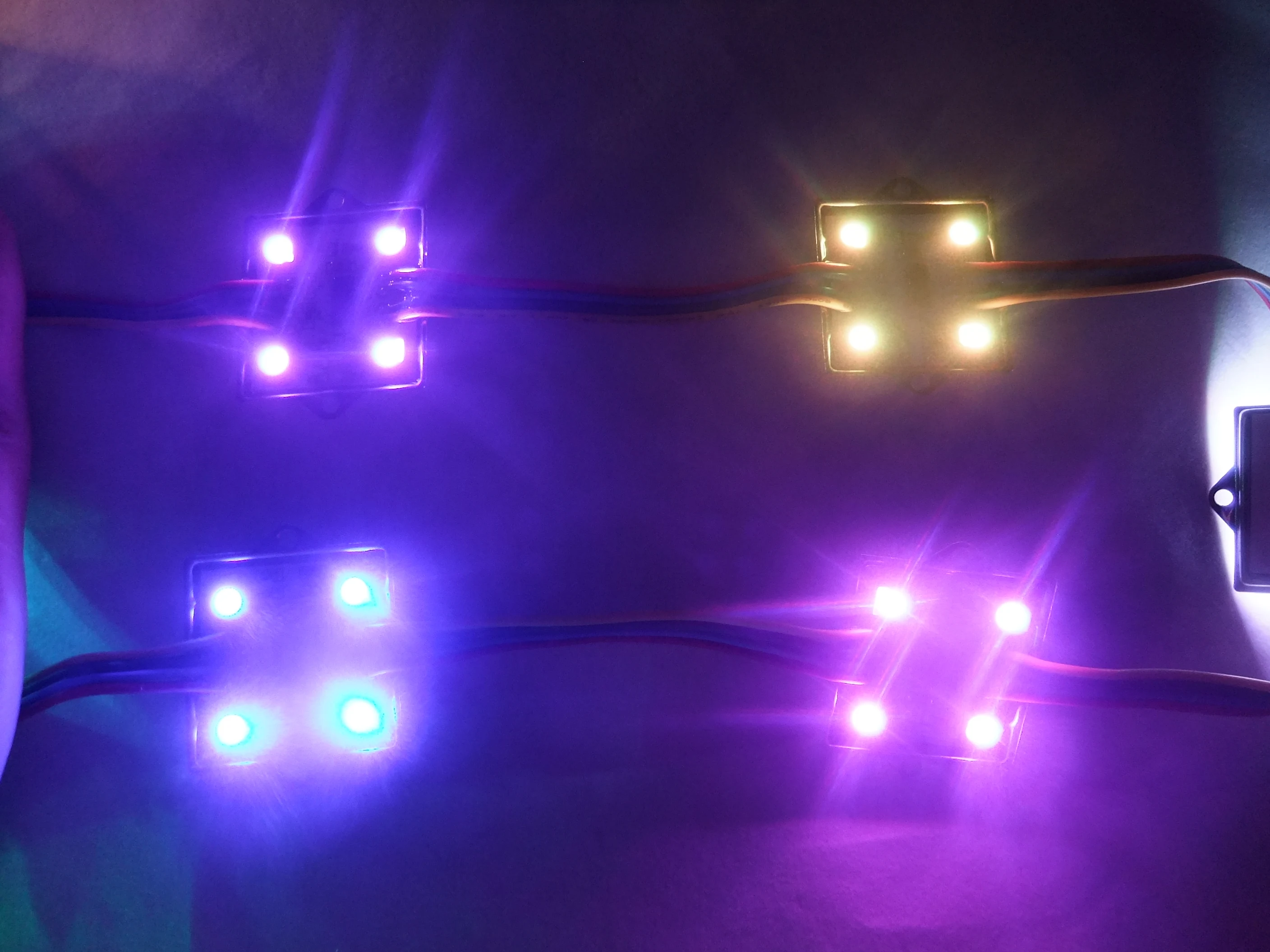 Освещение Shiji 4 шт. SMD 5050 RGB светодиодные квадратные пиксельные водонепроницаемые модули для наружного