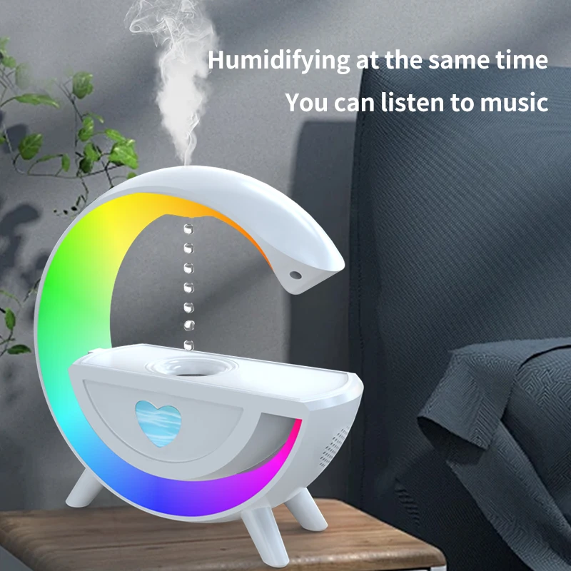 Hot Selling Smart Control Anti Gravity Water Droplets Atomizing Humidifier Air Humidifier With Bluetooth Speaker