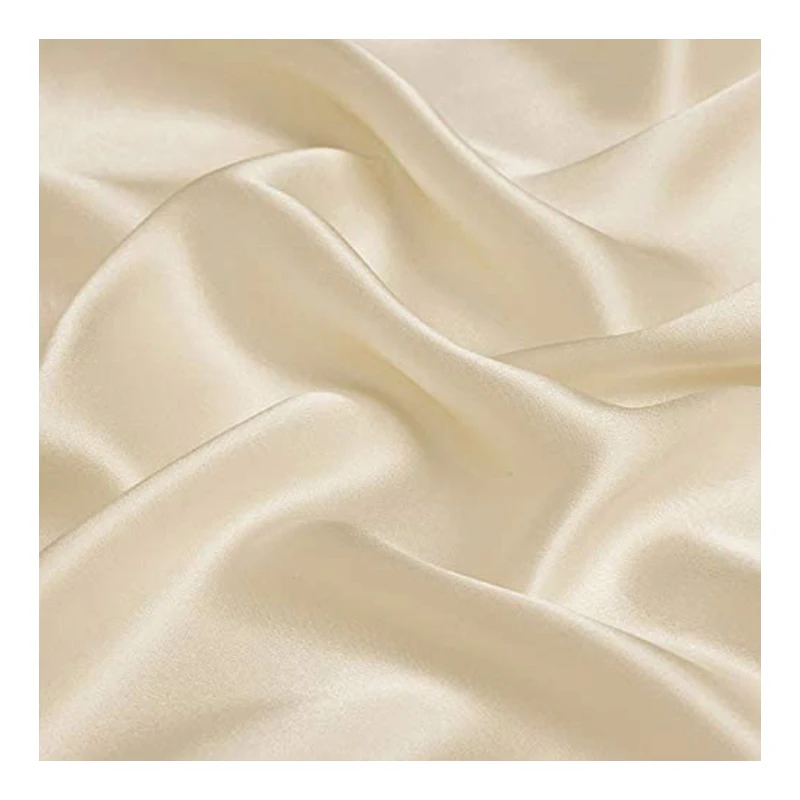 Luxury RTS 100% mulberry silk soft shinny pure 19mm 114cm silk fabric