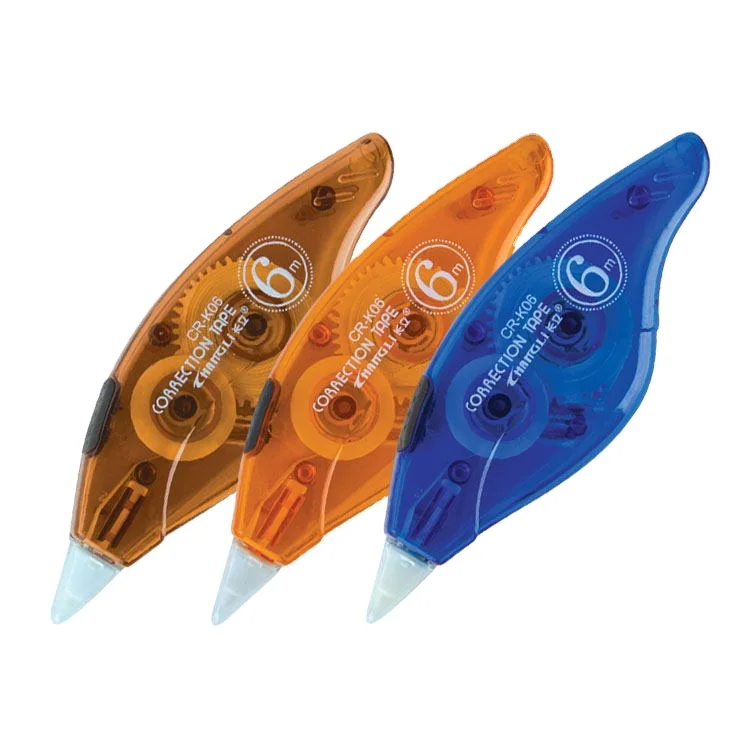 Custom Logo Printed Children Stationery Correction Tape Multi Colors Noiseless Stationery Correction Tape For Office School