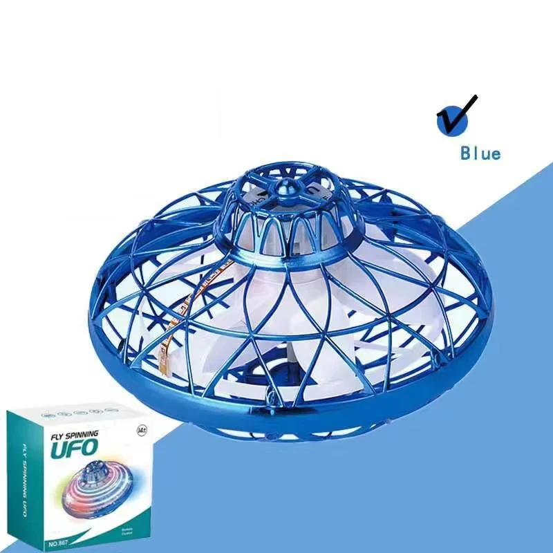 New Arrival Free Turn Automatic Return Flying ufo Ball With LED Light Ground Gyro Mode ufo Ball Toys for Kids