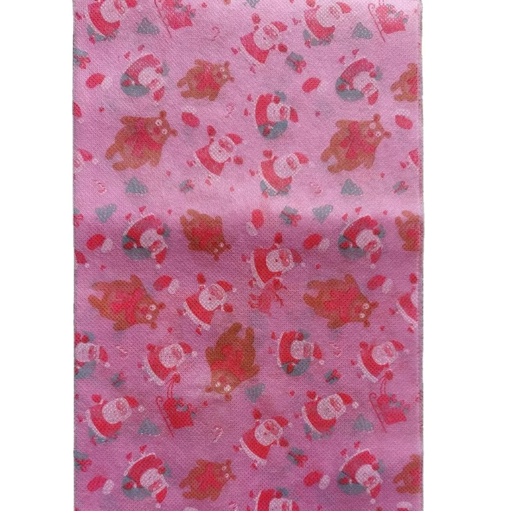 
Eco-friendly color PP non-woven printing fabric cloth dust-proof industrial and agricultural Christmas gift bags customized 
