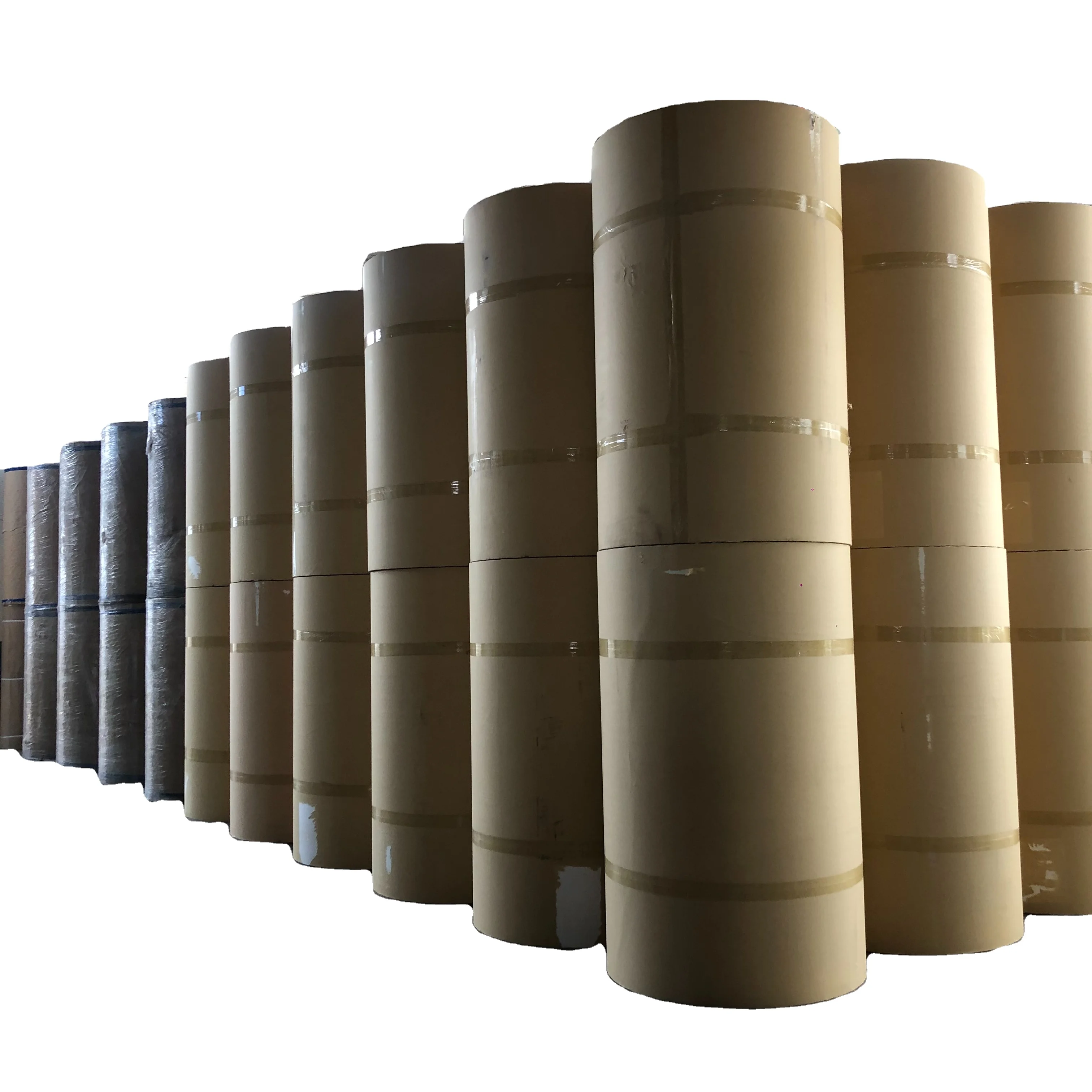 BPA бесплатно черное изображение 55GSM 520 640 795 800 1035 мм термобумага jumbo рулоны