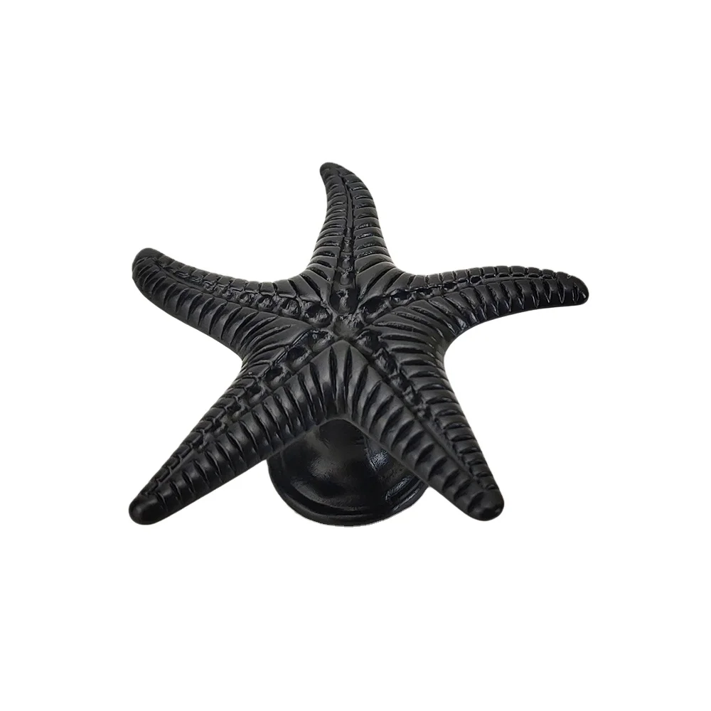 Starfish Knobs Coastal Beach Ocean Theme Single Hole Pulls Handles for Cabinet Drawer Cupboard