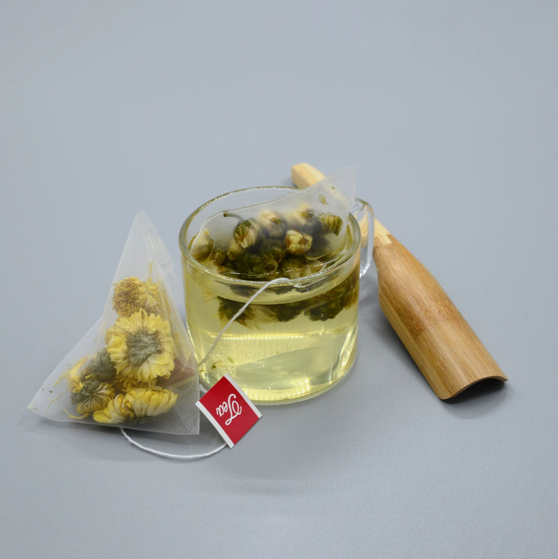 Free Sample Customized Logo Empty Tea Bags Heat Seal Pyramid Tea Bag Packing Machine Organic Tea Bags