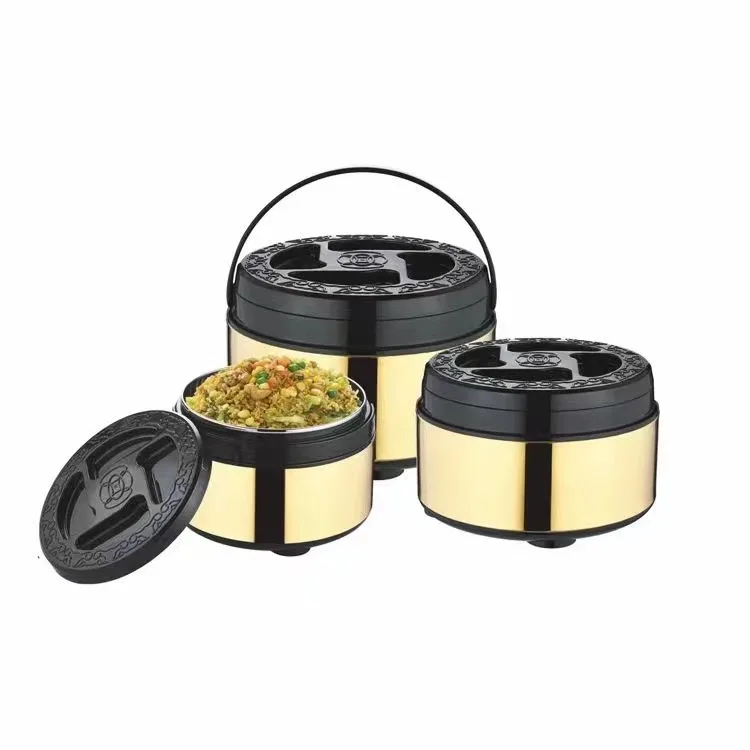 Cooking Casseroles Big Capacity 3pcs Food Warmer Set Casserole 5L+9L+15L Luxury Food Warmer Set