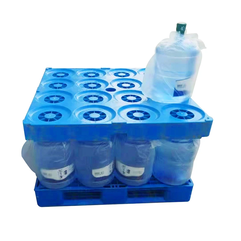 
 Китайское производство, сверхпрочные большие ПЭНД 16 бутылок, 5 галлонов, штабелируемые пластиковые поддоны для хранения бутылок для воды   (1600282280760)