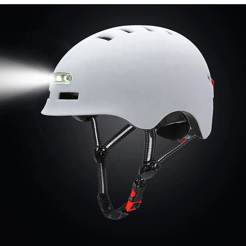 Bicycle Bike Cycling Helmets Women Men Skateboard Sports Safe Helmet Front Rear Light Lamp Led Light Electric Scooter Helmets