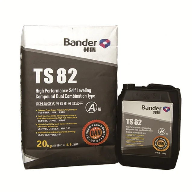 Bander TS82 Colorful Self-leveling Compound Cement for Office Building Apartment Silicate Cement / Portland Cement Low-heat 25